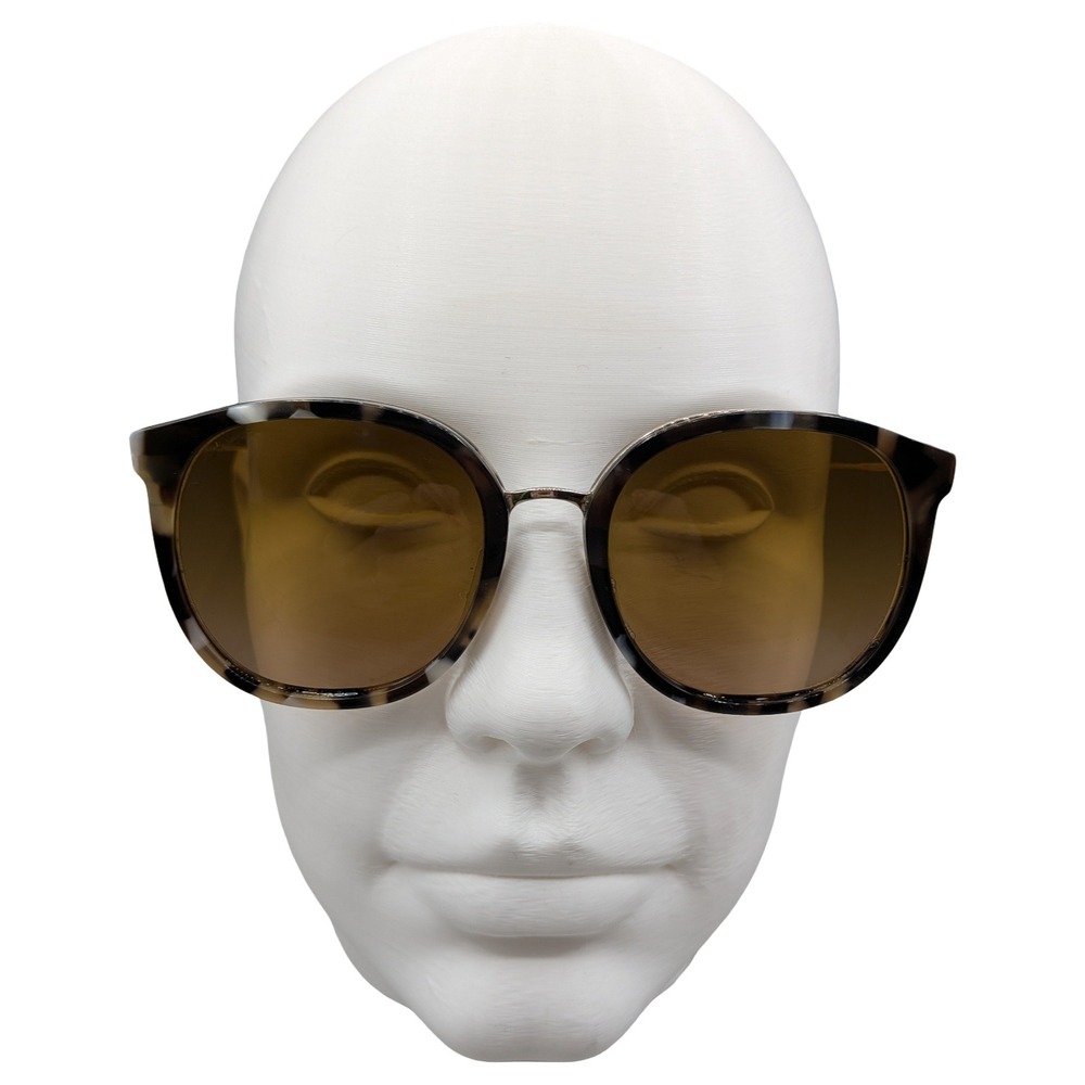 Jimmy Fairly Sunglasses Tortoise Silver Round Oversized Brown Gradient Lens